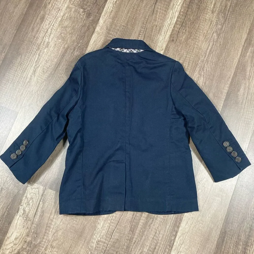 Ralph Lauren Polo Boy Blazer Jacket 3T Crest Navy Blue Preppy Academia Gentleman